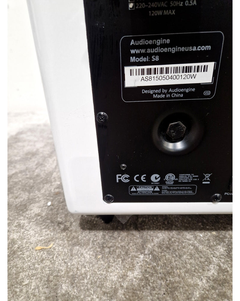 Audioengine S8 - Subwoofer - White - Good - Image 5