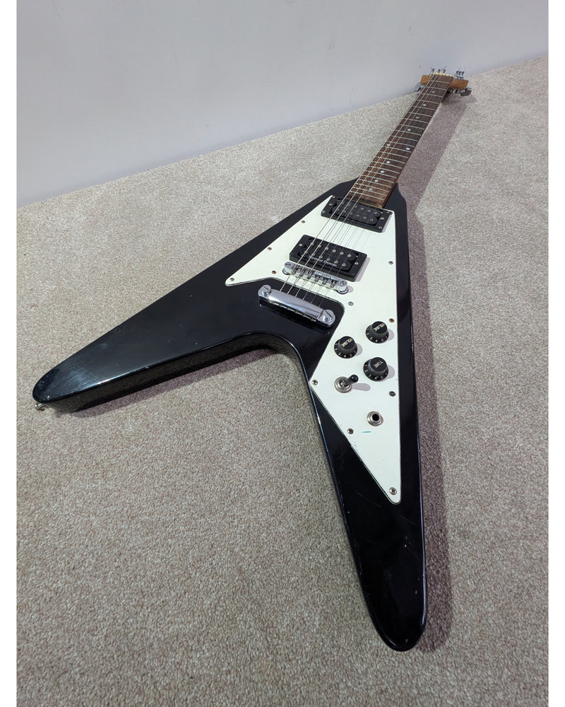 Epiphone 67 Flying V - Electric Guitar - Black - Good - image 12