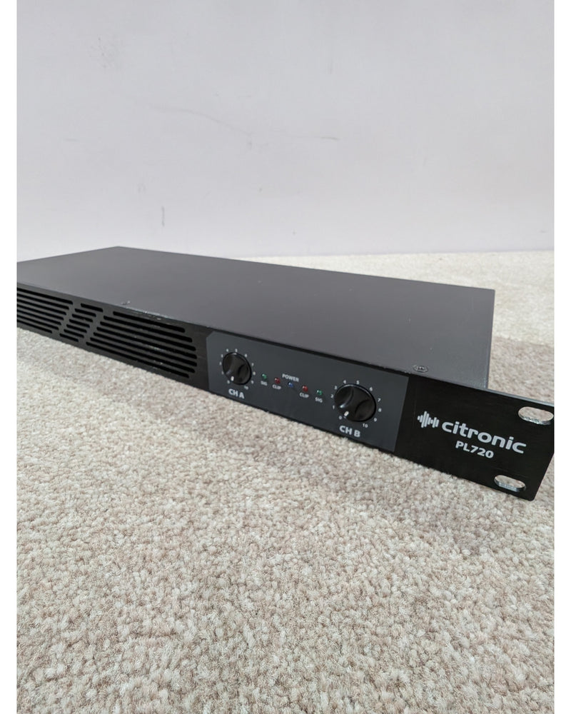 Citronic PL720 - Power Amplifier - Black/Dark Blue - Very Good - image 11