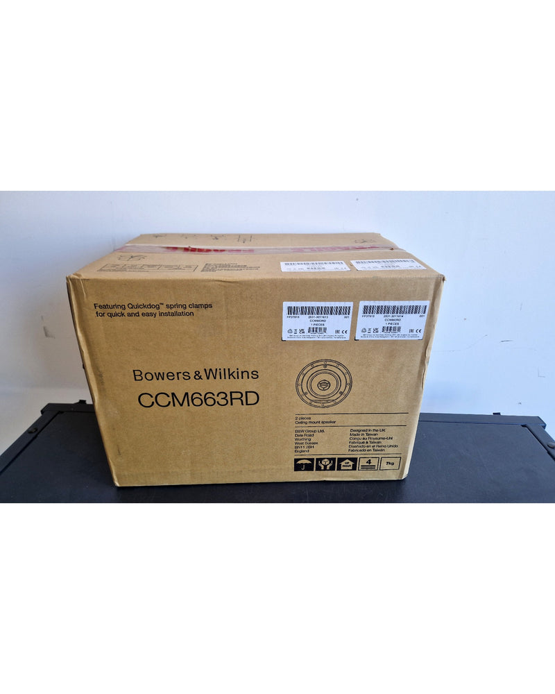 Bowers & Wilkins CCM663RD - Hi-Fi Speakers - White - Like New w/ Original Box - Image 4