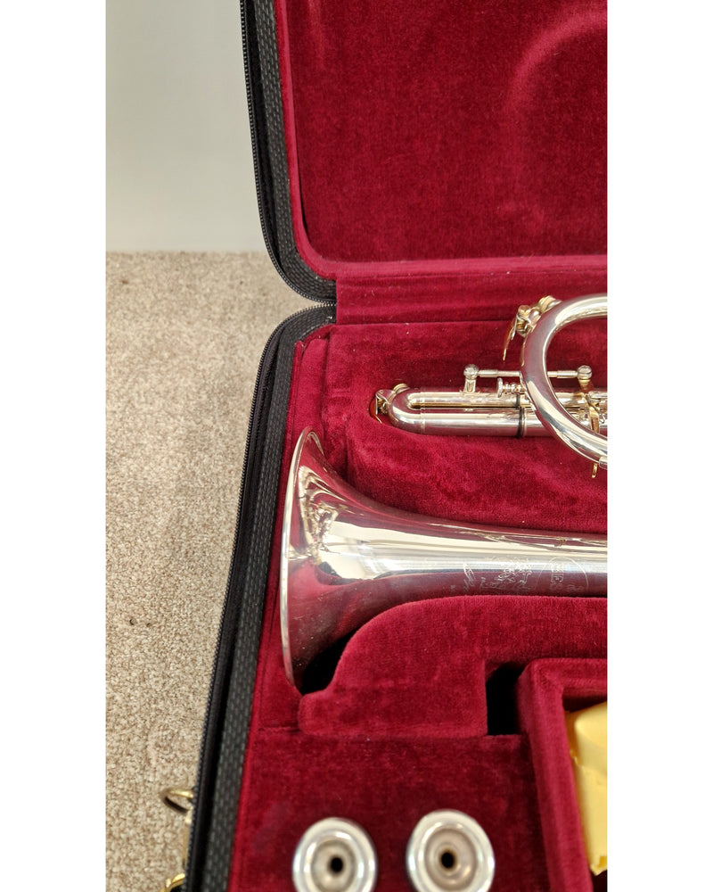 Besson Prestige BE2028 Bb Cornet – Silver Plated – Excellent w/ Hard Case - image 7