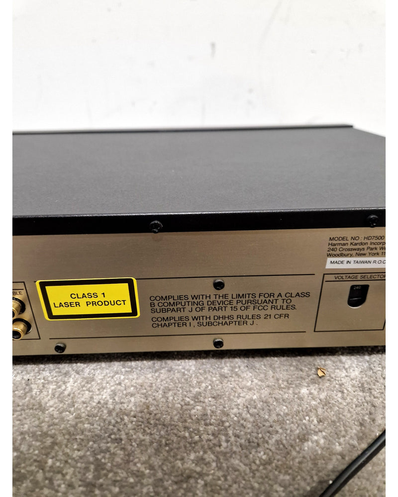 Harman/Kardon HD7500 - Remote Controlled Bit Stream Compact Disc Player - Excellent w/ Original Box - Image 4