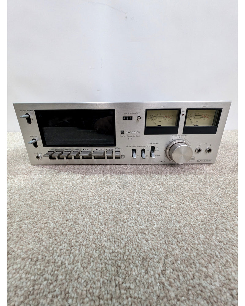 Technics RS-615US - Cassette Deck - Silver/Wood - Fair w/ Original Box & Manuals - image 2