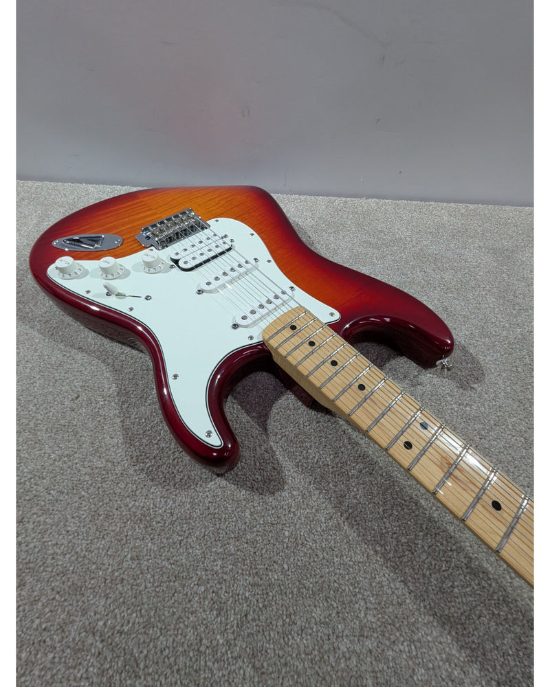Fender Standard Stratocaster HSS Plus Top - Electric Guitar - Cherry Sunburst - Excellent w/ Hard Case - image 14