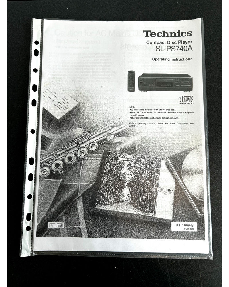Technics SL-PS740A - CD Players - Excellent w/ Remote - Image 14