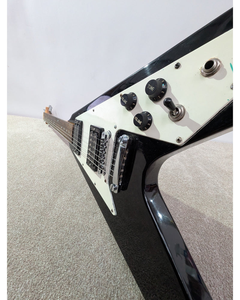 Epiphone 67 Flying V - Electric Guitar - Black - Good - image 18