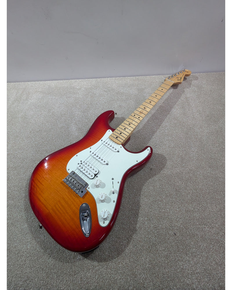 Fender Standard Stratocaster HSS Plus Top - Electric Guitar - Cherry Sunburst - Excellent w/ Hard Case - image 17