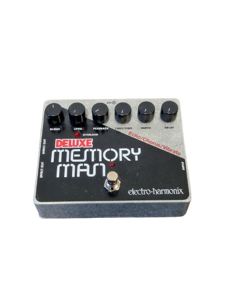 Electro-Harmonix Deluxe Memory Man (UK 230V) - Effects Pedal - Silver - Excellent w/ Original Box