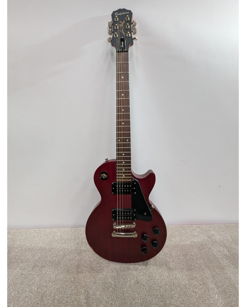 Epiphone Les Paul Studio - Electric Guitar - Satin Cherry Red - Good w/ Hard Case & Manuals - image 6