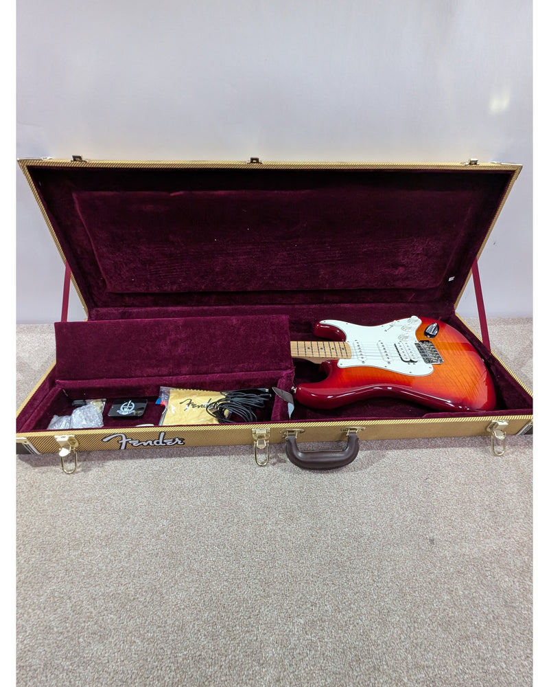 Fender Standard Stratocaster HSS Plus Top - Electric Guitar - Cherry Sunburst - Excellent w/ Hard Case - image 18