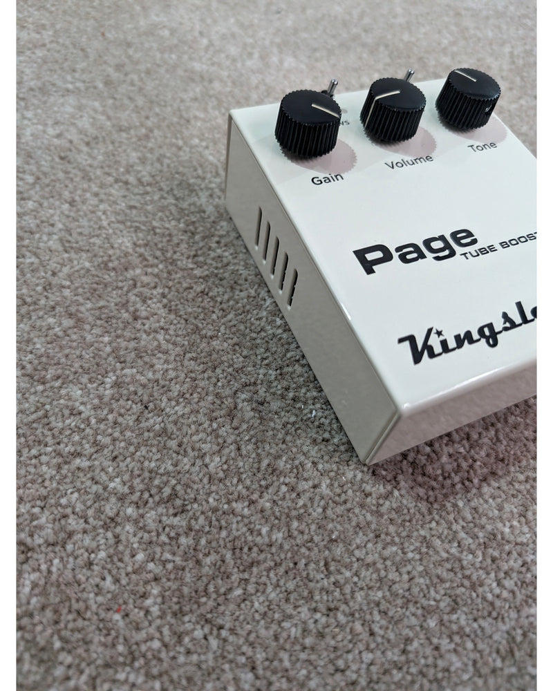 Kingsley Page Tube Boost - Overdrive & Distortion Pedals - White - Like New - image 7