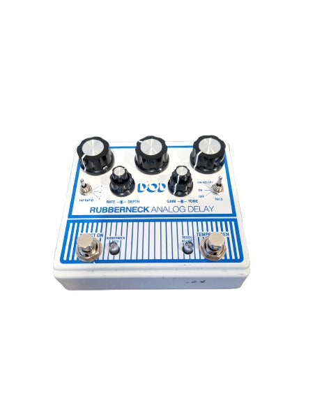 DOD Rubberneck Analog Delay - Effects Pedal - White - Excellent w/ Original Box