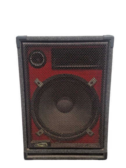 Custom Sound CS175 - PA Speakers - Pair - Black with Red Grille - Excellent - Image 1