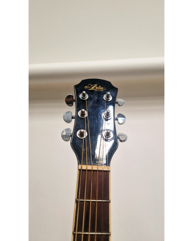 Aria AWN-15CBK - Acoustic Guitars - Black - Good - image 5