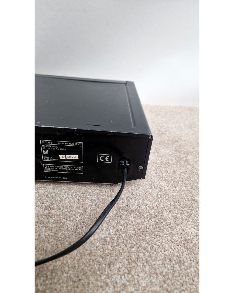 SONY Minidisc Deck. Model MDS JE500 - Fair - image 13