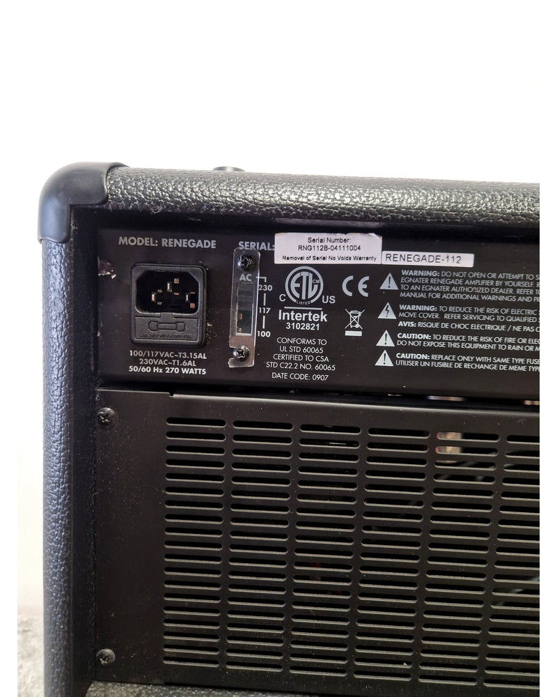 Egnater Renegade-112 - Amplifier - Black - Excellent w/ Soft Case & fooswitch - Image 10