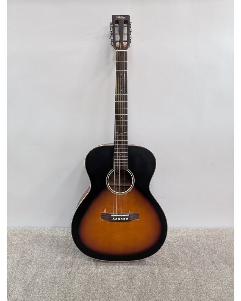 Vintage VE660VB - Acoustic Guitar - Sunburst - Fair w/ Soft Case - image 3