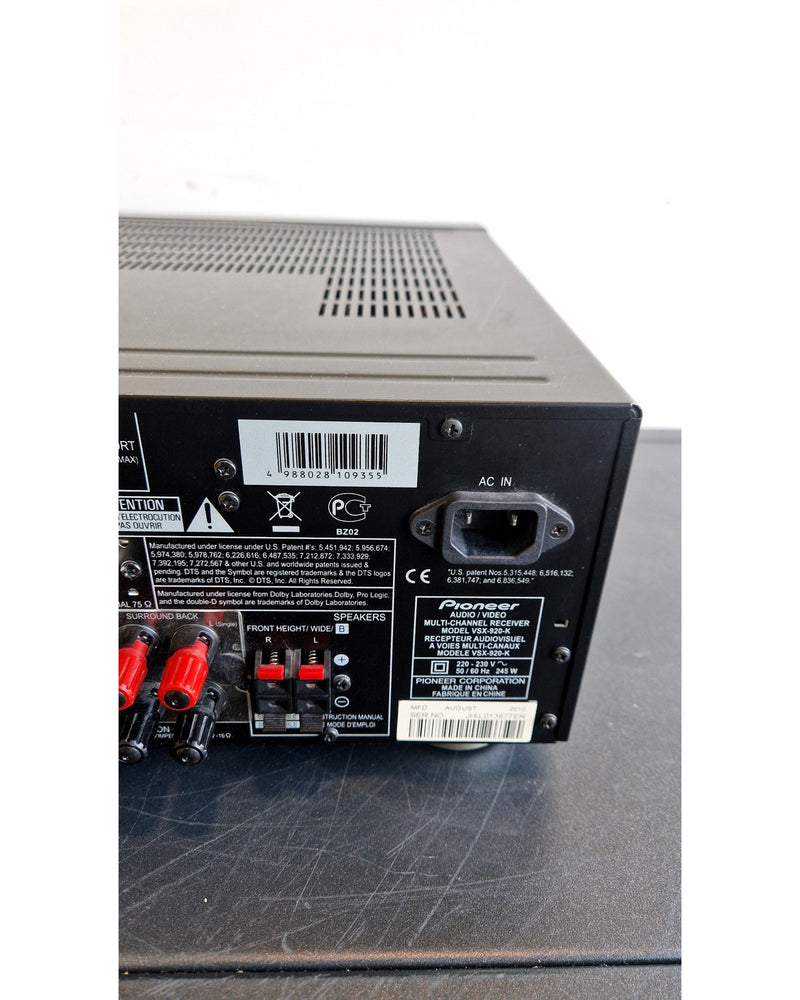 Pioneer VSX-920 - Receivers - Good w/ Manuals - Image 12