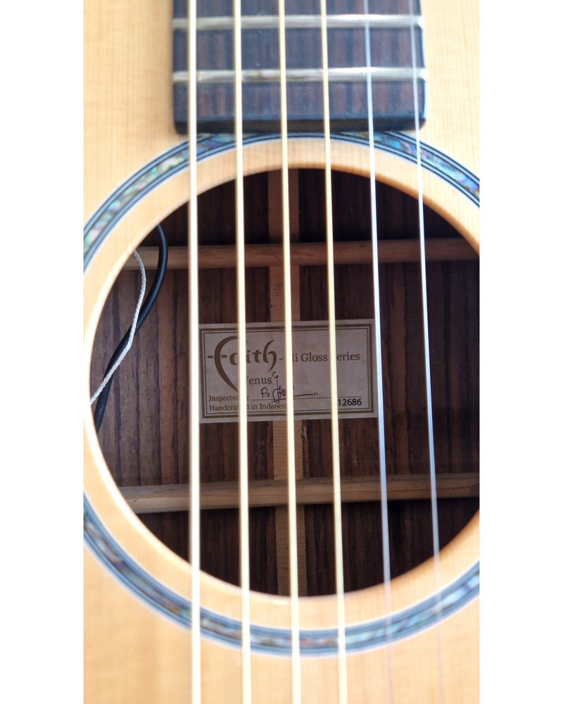 Faith Venus Hi Gloss - Acoustic Guitars - Natural - Refurbished w/ Hard Case - image 4