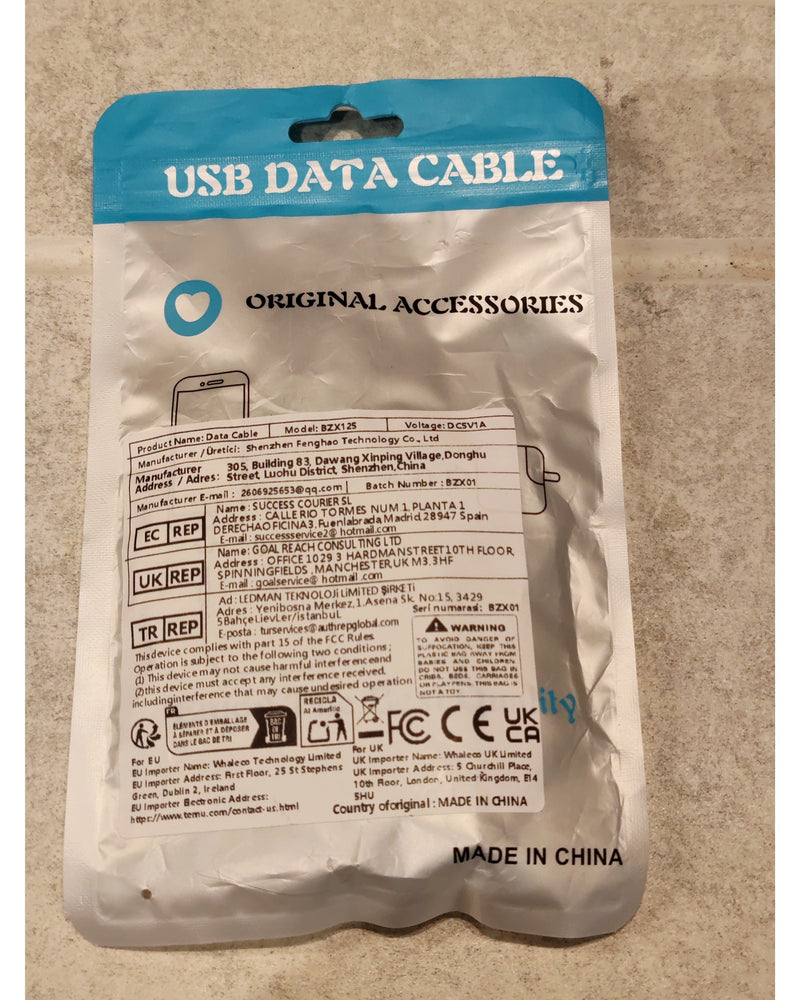 Generic USB To USB, 2M Data Transfer Cable - Black – USB Cable - Like New in original packaging - Image 3