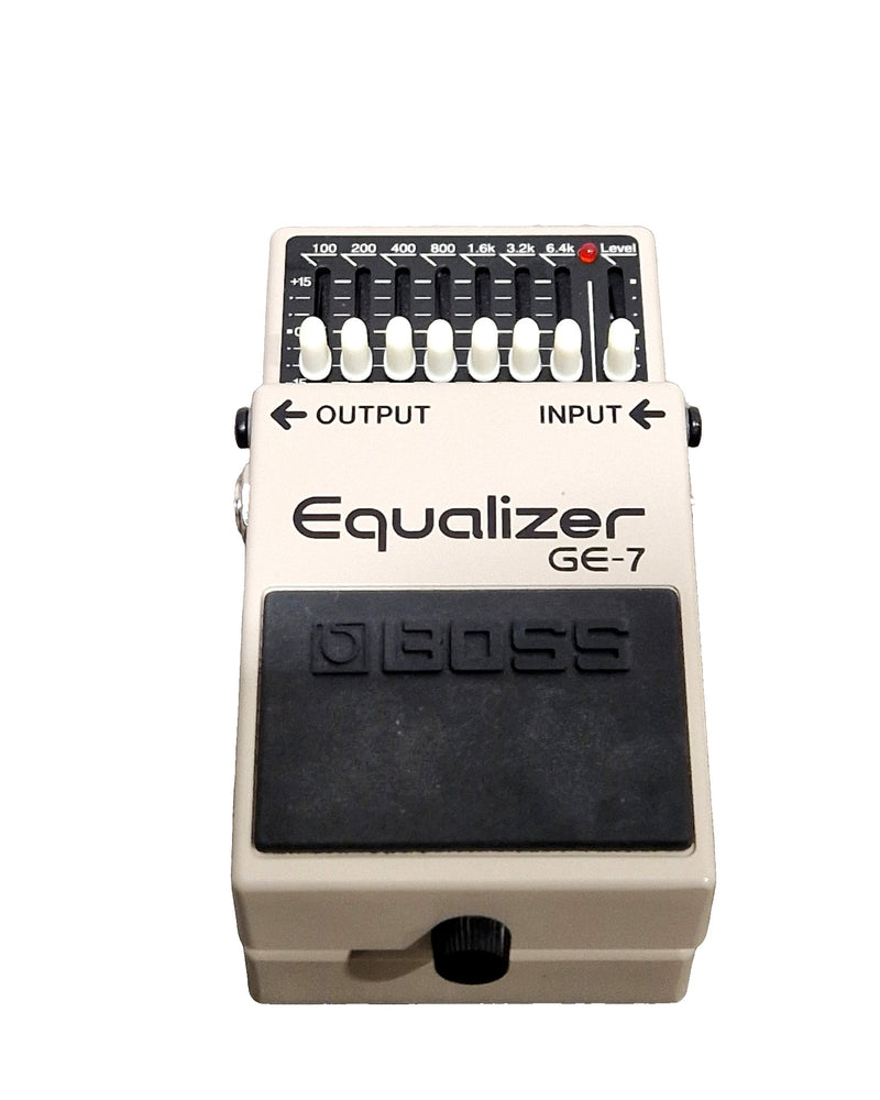 Boss GE-7 - Graphic Equalizer Pedal - White/Silver - Excellent w/ Original Box & Manuals - Image 1