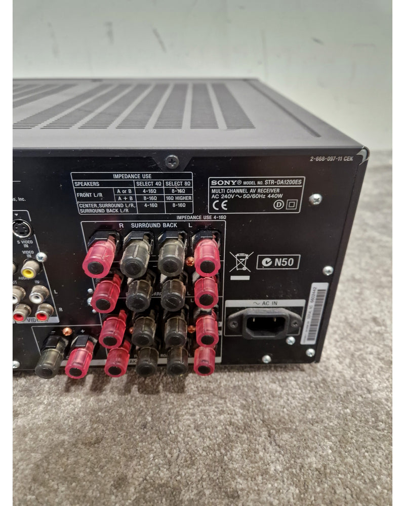 Sony DA1200ES - Hi-Fi Amplifiers - Black - Very Good - Image 4