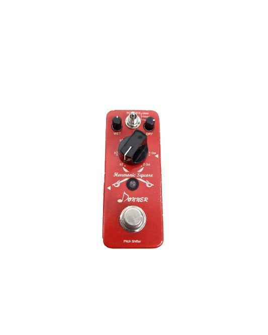 Donner Octave Guitar Pedal, Harmonic Square Digital Octave Mini Pedal Pitch Shifter 7 Shift Types 3 Tone Modes Sharp Detune Flat, True Bypass - Good - image 1