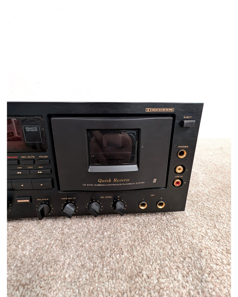 TEAC W-6000R - Cassette Deck - Black - Very Good w/ Remote Controller - image 6