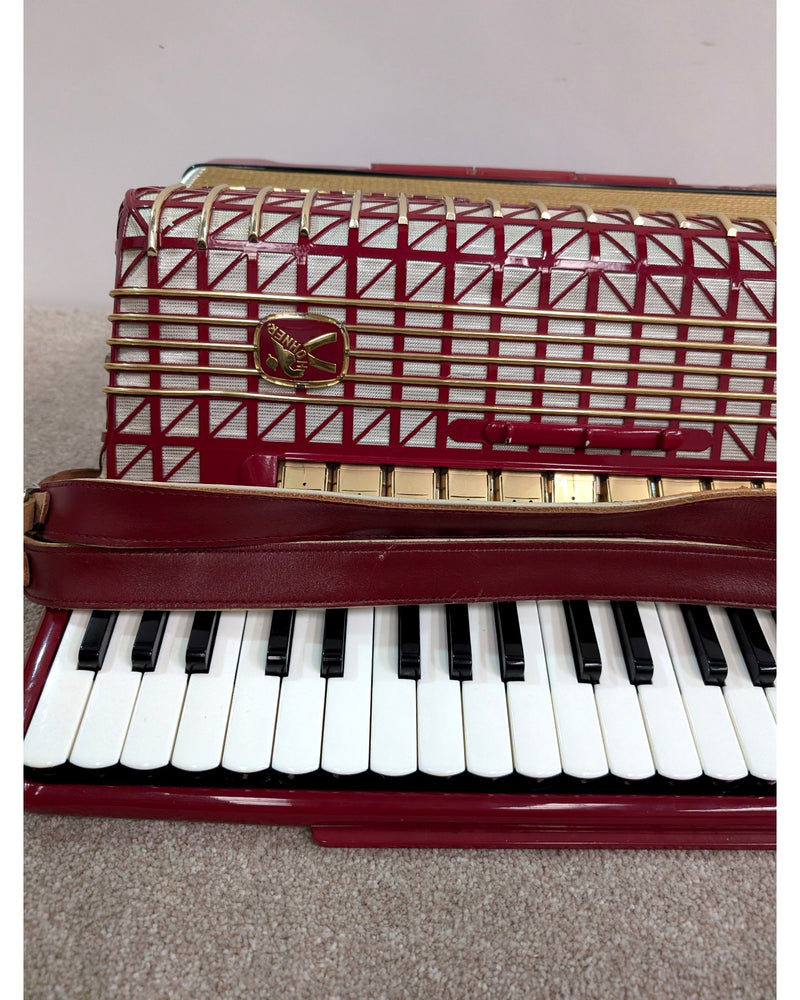 Hohner Atlantic IV Deluxe - Accordion - Red - Fair - image 6