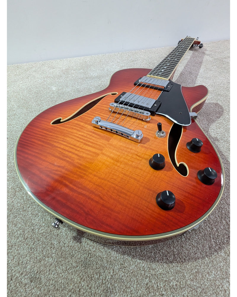 Comins GCS-1 - Electric Guitar - Cherry Sunburst - Very Good w/ Hard Case - image 7