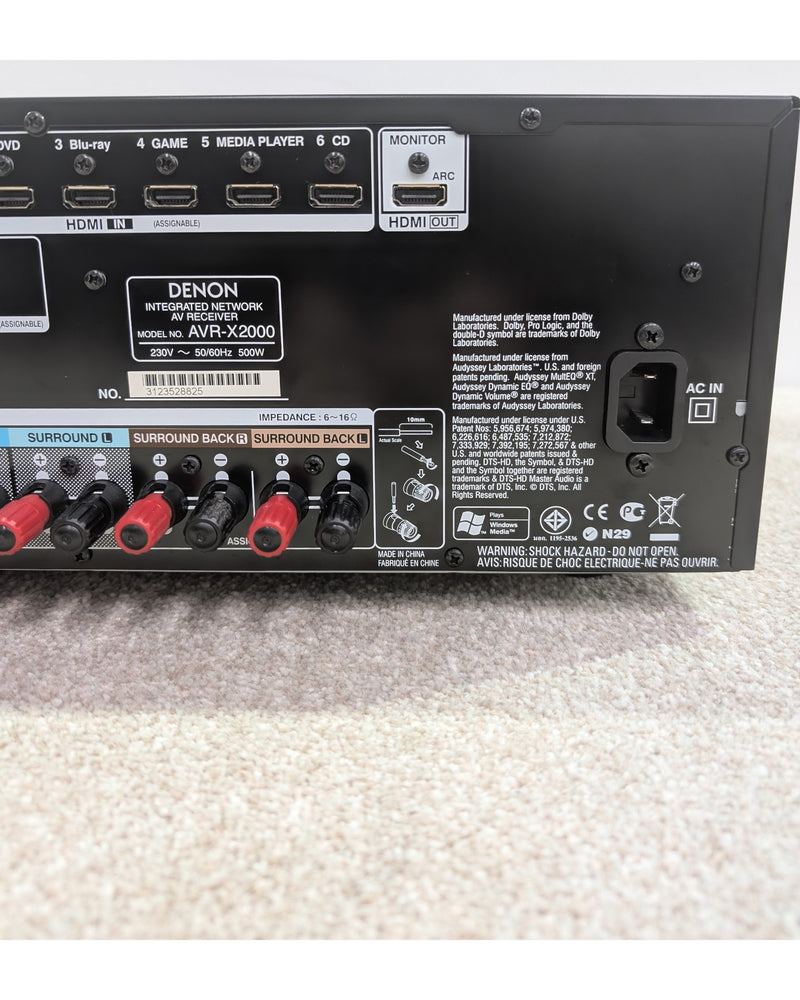 Denon AVR-X2000 - Receiver - Spares or Repair - image 7