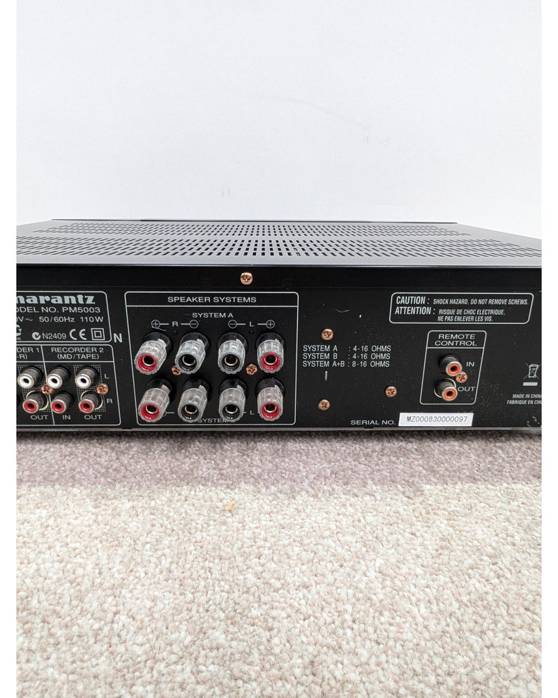 Marantz PM5003 - Hi-Fi Amplifier - Black - Excellent w/ Remote Control & Manuals - image 7