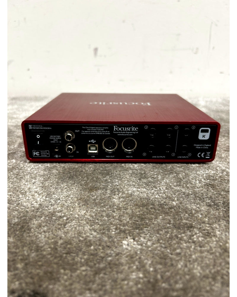 Focusrite Scarlett 6i6 - Audio Interface - Red - Good - Image 4