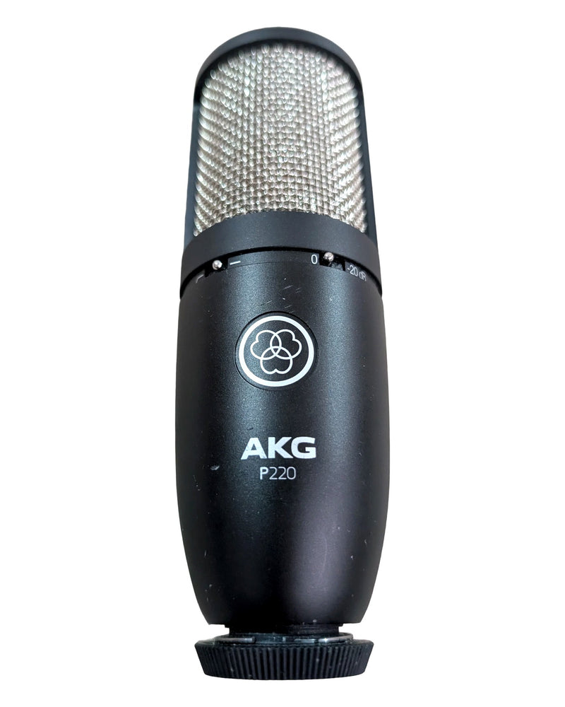 AKG P220 - Condenser Microphone - Black/Silver - Very Good w/ Hard Case & Shock Mount - image 1