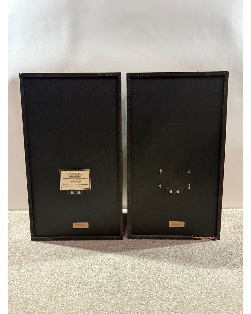 KLH Two Model 331 - Hi-Fi Speakers - Black/Wood - Good w/ Original Box & Manuals - image 4