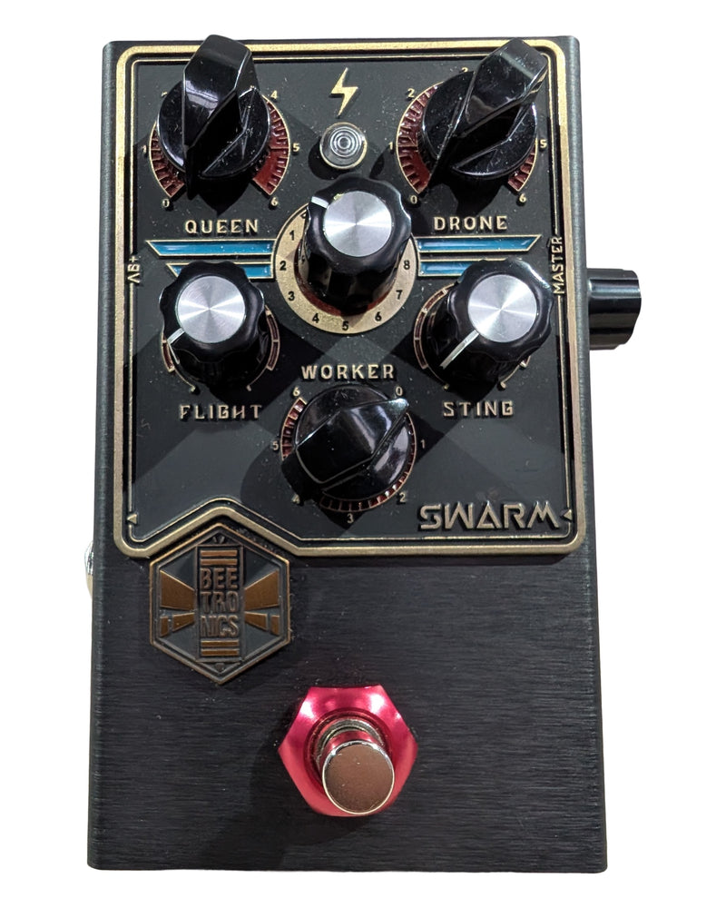 Beetronics Swarm - Overdrive & Distortion Pedals - Black/Gold/Blue - Excellent w/ Original Box, Manuals, Certification - image 1