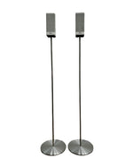 Loewe S1 Satellite Speakers - Pair - White - Excellent w/ stands - Image 1
