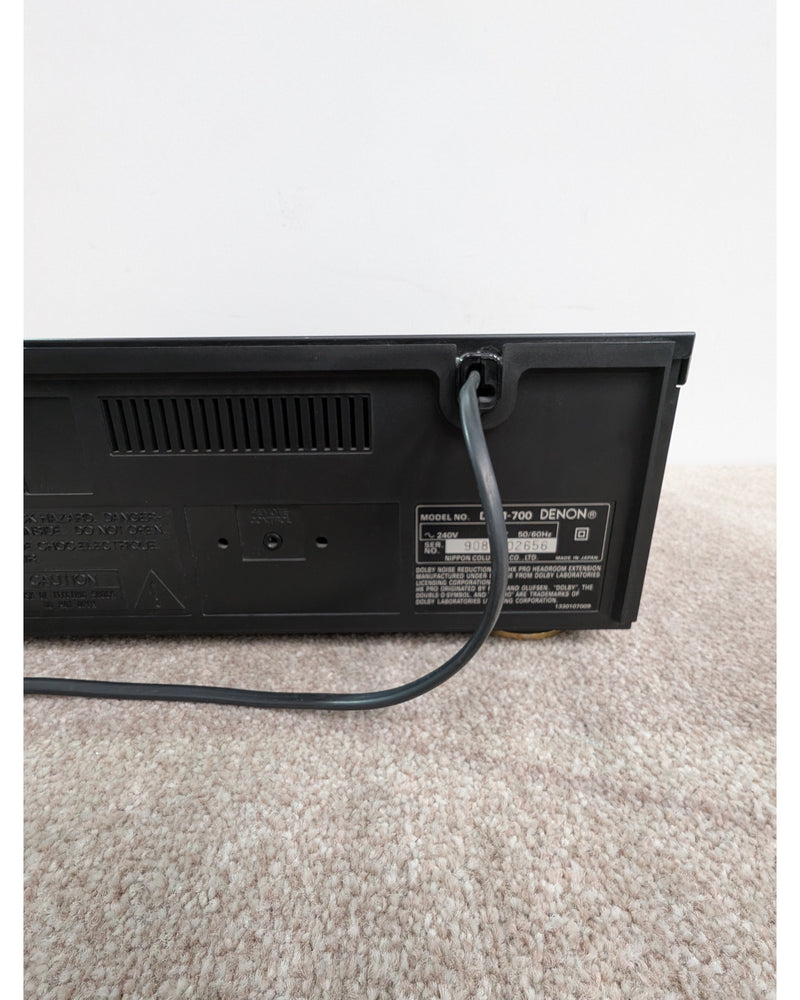 Denon DRM-700 - Cassette Deck - Black - Very Good w/ Manuals - image 10