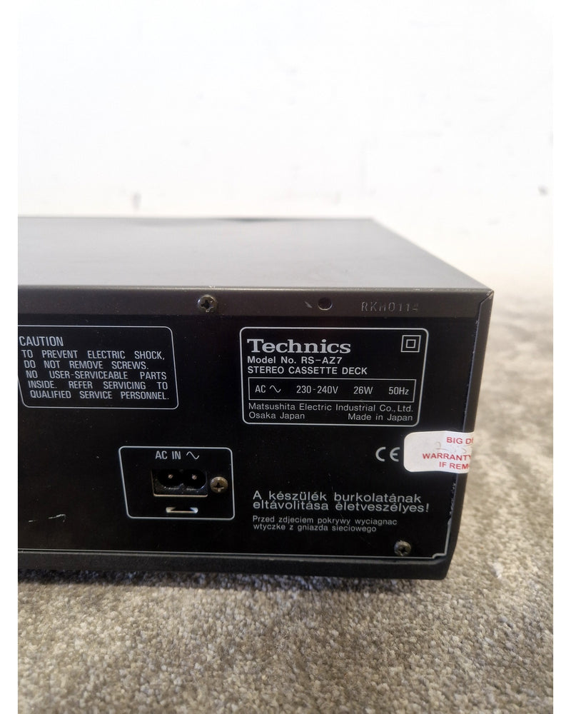 Technics RS-AZ7 - Cassette Deck - Black - Good - Image 6