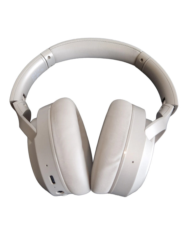 RUNOLIM Hybrid Active Noise Cancelling - Headphones - Silver, with case - Excellent w/ Soft Case