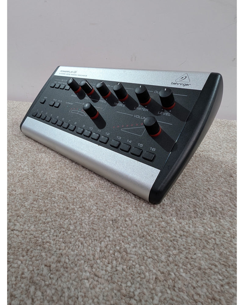 Behringer Powerplay P16-M - Mixer - Silver/Black - Good w/ Power Supply - image 3
