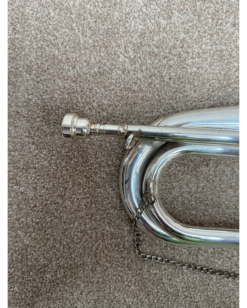 John Packer Bb Bugle - Brass Instruments - Silver - Fair w/ Hard Case - image 8