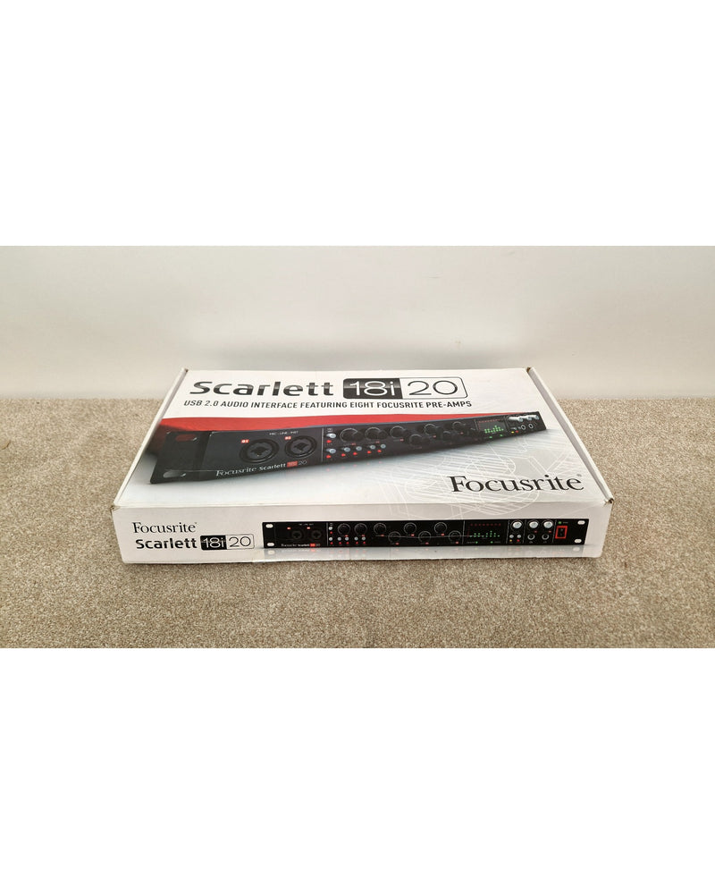 Focusrite Scarlett 18i20 1st Gen - Audio Interface - Red - Good w/ Original Box - image 2