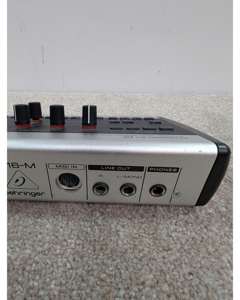 Behringer Powerplay P16-M - Mixer - Silver/Black - Good w/ Power Supply - image 9