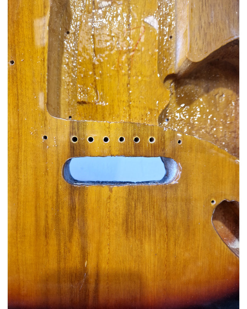 Sunburst Strat Body – Guitar Body - Excellent - Image 9