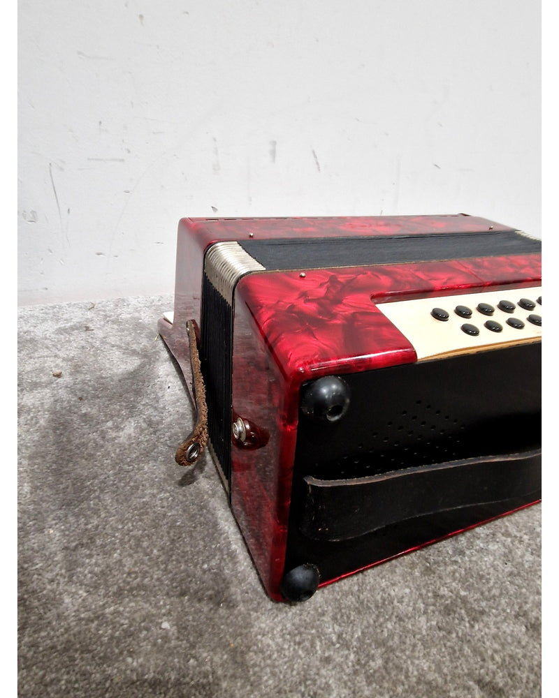 Galotta 12 Bass Accordion - Red – Accordion - Fair w/ Hard Case - Image 6