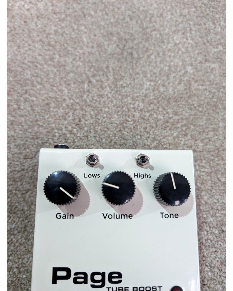 Kingsley Page Tube Boost - Overdrive & Distortion Pedals - White - Like New - image 2