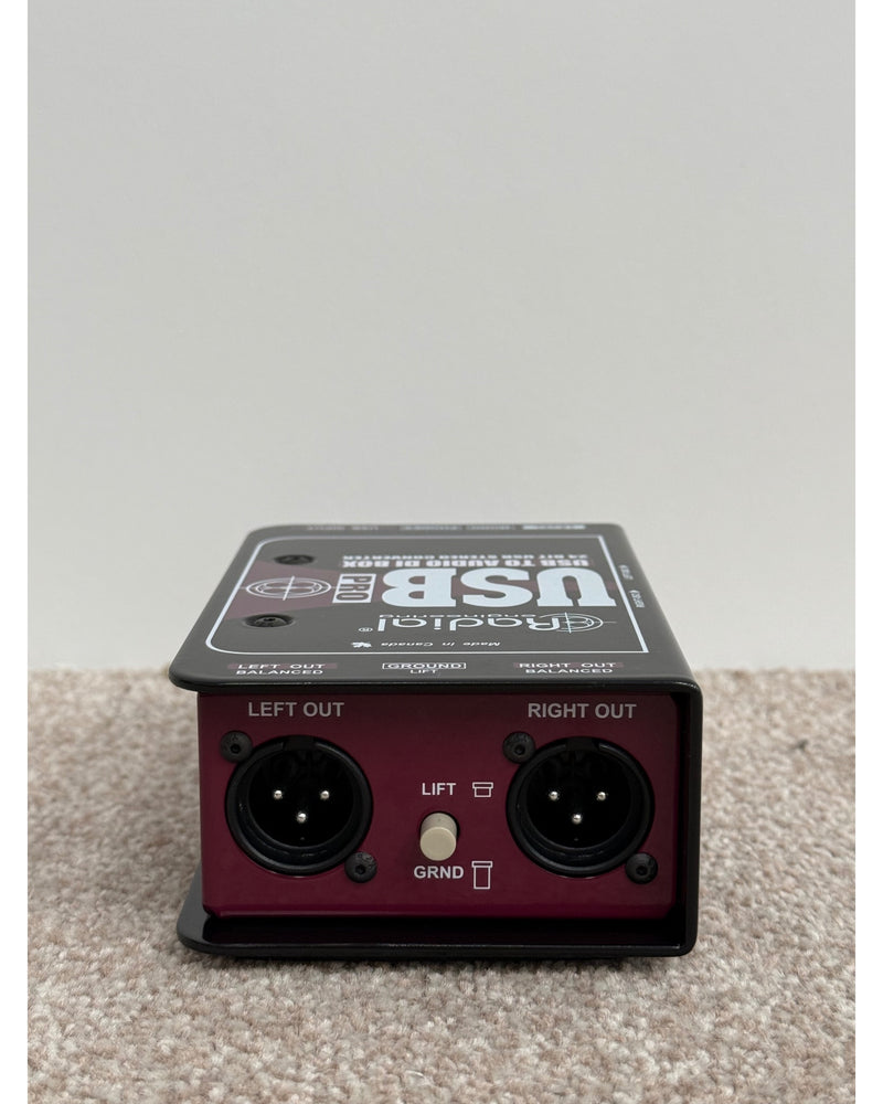 Radial USB Pro - Audio Interface - Black - Like New w/ Manuals - image 2