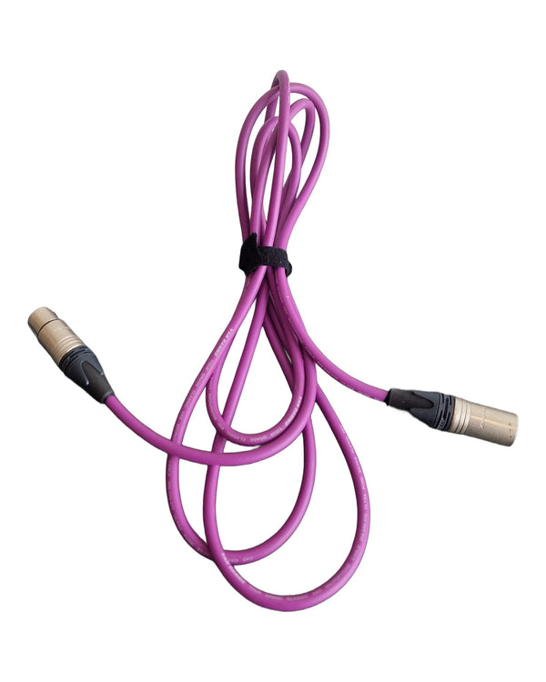 Van Damme 10ft Microphone Cable - Purple - Microphone Cable - Excellent