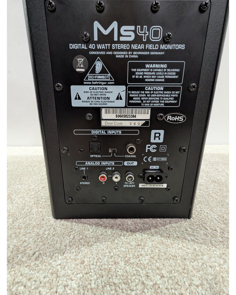 Behringer MS40 - Studio Monitor - Black - Good - image 13